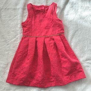 Janie & Jack Girls Sz 5 Brocade Lined Dress